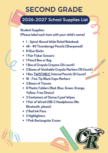 2nd Grade Supply List