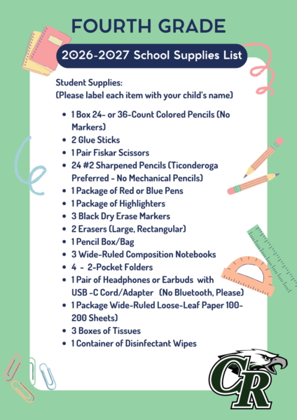 4th Grade Supply List