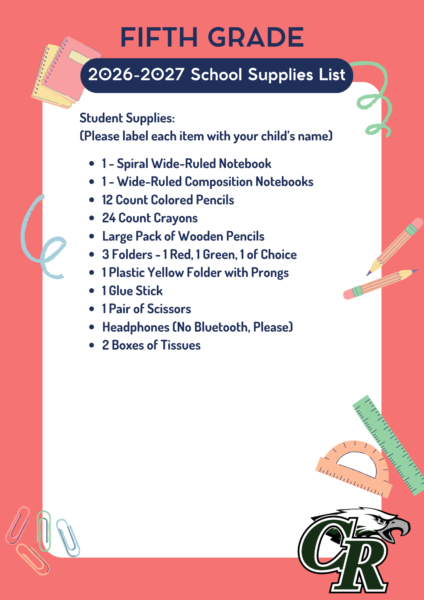 5th Grade Supply List